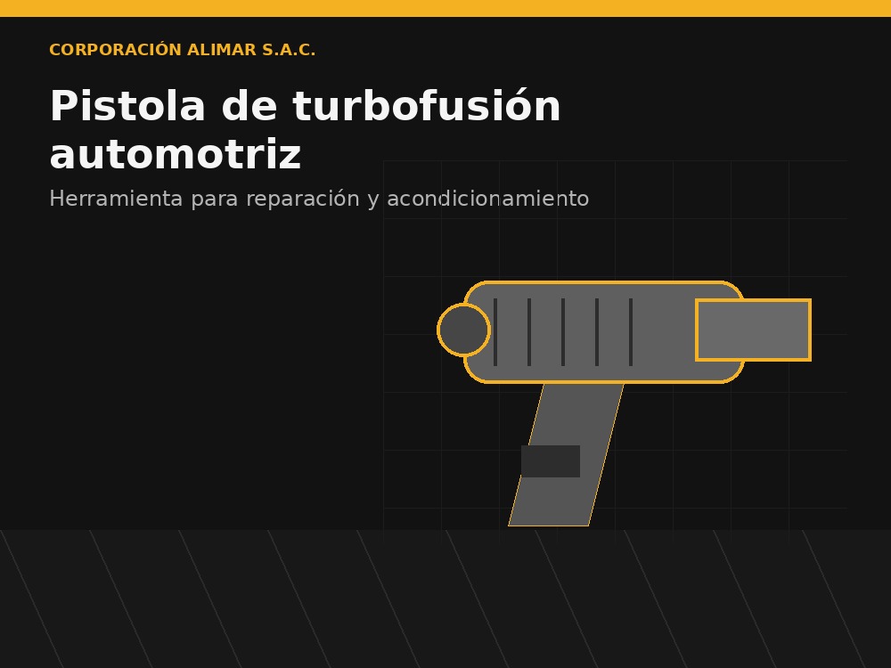 Pistola de turbofusión automotriz